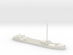 1/600 Scale Small 255 foot Tanker Halawa in White Natural Versatile Plastic