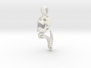 Skull Pendant | Clone in White Premium Versatile Plastic