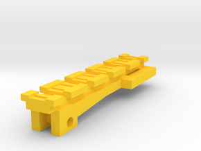 Top Tactical Rail for Nerf Zombie Strike NailBiter in Yellow Processed Versatile Plastic