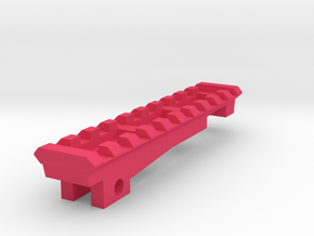 Top Picatinny Rail for Nerf ZombieStrike NailBiter in Pink Processed Versatile Plastic