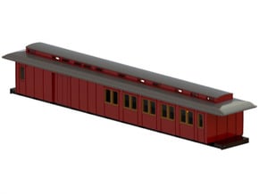 CFo1 modell 02 - Swedish passenger wagon in Tan Fine Detail Plastic