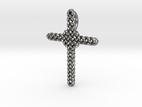 Celtic Cross Pendant - Christian Jewelry in Natural Silver