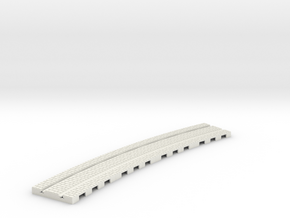 p-14stw-curve-tram-long-2r-w-1a in White Natural Versatile Plastic