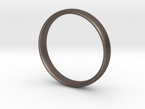Circulum Ring  in Polished Bronzed-Silver Steel