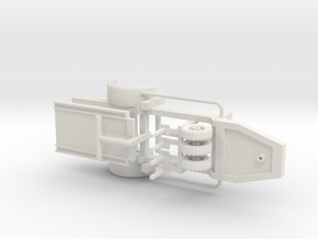 DAF soda-container oplegger, schaal 1:87 in White Natural Versatile Plastic