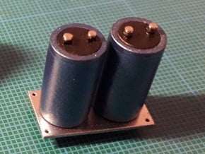 for Delorean eaglemoss Blue capacitors RAFLIN in Tan Fine Detail Plastic