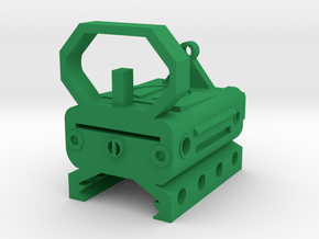 Tactical X-Ray Sight for Picatinny Rail in Green Processed Versatile Plastic