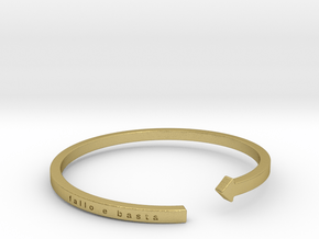 Action Cuff / Fallo e Basta -- Small size only for in Natural Brass: Small