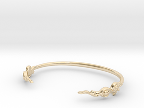 Grace Cuff Bracelet in 14K Yellow Gold: Extra Small