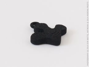 Treefrog Foot  Pendant in Black Natural Versatile Plastic