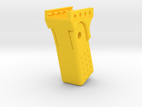 HMP Foregrip for Airsoft Inspired by Halo 2 M7 SMG in Yellow Processed Versatile Plastic
