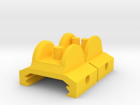 Iron Sights for Airsoft Inspired by Halo 2 M7 SMG in Yellow Processed Versatile Plastic