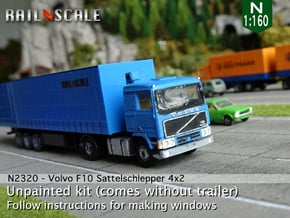 Volvo F10 4x2 Sattelschlepper (N 1:160) in Tan Fine Detail Plastic