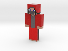Ell_44 with Jacket Skin | Minecraft toy in Natural Full Color Sandstone