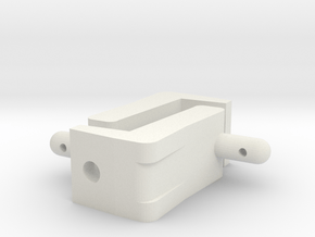 Thundershot (x2) Extra Tall Front Body mounts in White Natural Versatile Plastic
