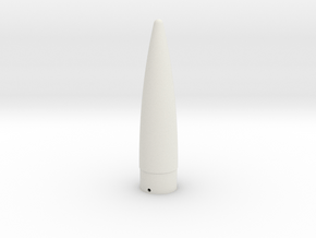 Classic estes-style nose cone BNC-55AO replacement in White Natural Versatile Plastic