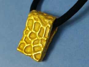 Primal Pendant in Polished Gold Steel