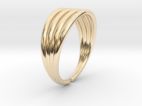 Line ring in 14K Yellow Gold