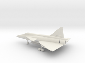 Saab J.37 Viggen in White Natural Versatile Plastic: 1:160 - N