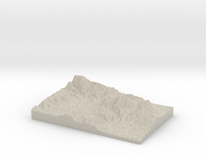Model of Chocolate Mountain in Natural Sandstone