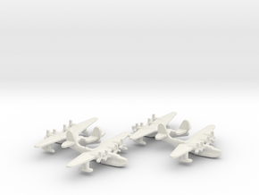 Russian Tupolev MTB-2 Flying Boat (x4) in White Natural Versatile Plastic