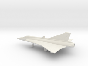Saab J.35 Draken in White Natural Versatile Plastic: 1:160 - N
