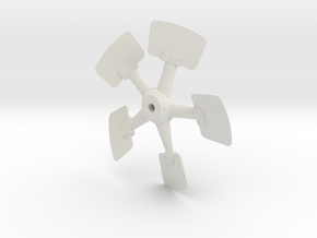 Nautilus Propeller in White Natural Versatile Plastic: Small