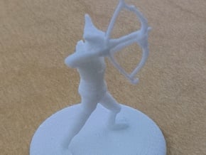 D&D Wilden Seeker with Bow and Arrow Mini in White Processed Versatile Plastic