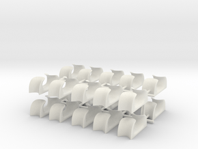 1/48 USN Chocks set x20 in White Natural Versatile Plastic