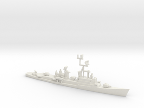 1/1250 Scale German Destroyer Class Lotjens D185 in White Natural Versatile Plastic