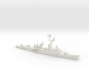 1/1250 Scale Charles F Adams Class DDG-2 in White Natural Versatile Plastic