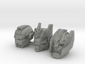Universe Head 3-Pack (4mm) in Gray PA12