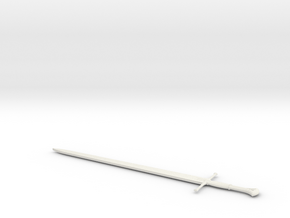 1:12 Miniature Isildur Sword - LOTR in White Natural Versatile Plastic: 1:12