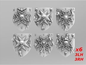 Templars Vanguard Storm Shields Set 1 in Smooth Fine Detail Plastic
