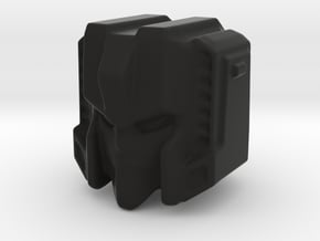 Starscream Ghost head 15 mm with 4 mm click sphere in Black Natural Versatile Plastic