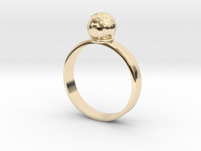 The Earth is not Flat in 14K Yellow Gold