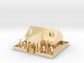 [1DAY_1CAD] HOUSE in 14K Yellow Gold