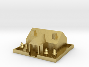 [1DAY_1CAD] HOUSE in Natural Brass