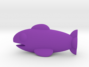 [1DAY_1CAD] FISH in Purple Processed Versatile Plastic