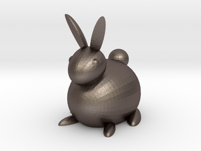 [1DAY_1CAD] RABBIT in Polished Bronzed-Silver Steel