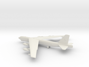 Boeing B-52 Stratofortress in White Natural Versatile Plastic: 1:400