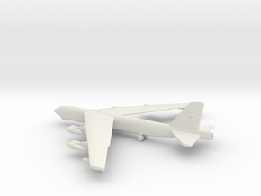 Boeing B-52 Stratofortress in White Natural Versatile Plastic: 1:600