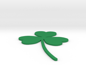 [1DAY_1CAD] 3 LEAVES CLOVER in Green Processed Versatile Plastic