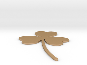 [1DAY_1CAD] 3 LEAVES CLOVER in Natural Bronze