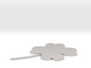 [1DAY_1CAD] 4 LEAVES CLOVER in Rhodium Plated Brass
