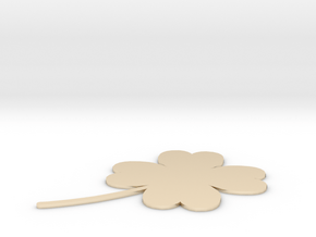 [1DAY_1CAD] 4 LEAVES CLOVER in 14k Gold Plated Brass
