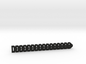 PiP Bracelet (180mm) in Black Premium Versatile Plastic: Small