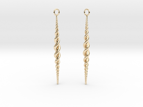 Braid Earrings in 14k Gold Plated Brass