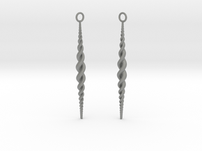 Braid Earrings in Gray PA12