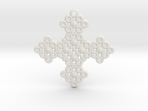 PGon Cross in White Natural Versatile Plastic